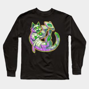 Halloween Mummy Cat Zombie Long Sleeve T-Shirt